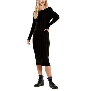 Cult Moda - Black Bodycon off Shoulder Dress - S